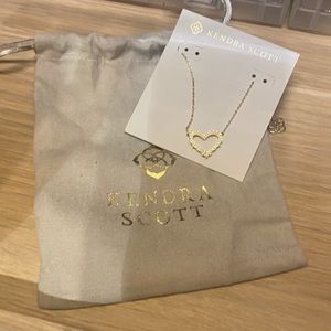Kendra Scott Gold Sophie Heart Collection Necklace, Never Worn